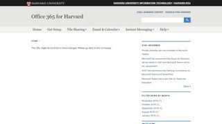 
                            4. SharePoint login issues | Office 365 for Harvard