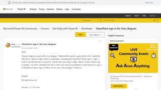 
                            6. SharePoint sign in for Visio diagram - Microsoft Power BI Community