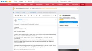 
                            4. SHAREPOP - Affiliate Network Mobile untuk CPA/CPI | KASKUS