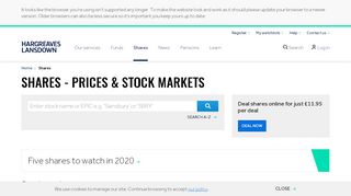 
                            7. Shares - Hargreaves Lansdown