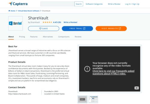 
                            13. ShareVault Reviews and Pricing - 2019 - Capterra