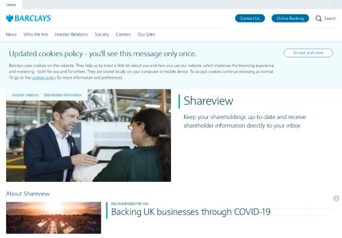 
                            4. Shareview | Formerly Barclays E-View | Barclays