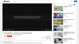 
                            12. Sharing 3D Models - Social Share Powered by Sketchfab - YouTube