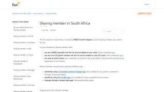 
                            6. Sharing member in South Africa – Welcome to Fon Help Center