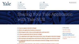 
                            8. Sharing Your Yale Application with Yale-NUS | Yale College ...
