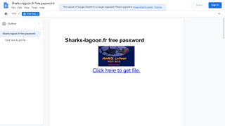 
                            9. Sharks-lagoon.fr free password - Google Docs & Spreadsheets