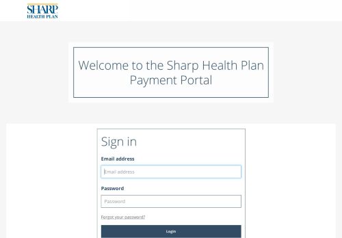 
                            11. Sharp Health Plan | Login