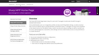 
                            7. Sharp MFP Home Page | Sharp Applications | MFPs | SHARP