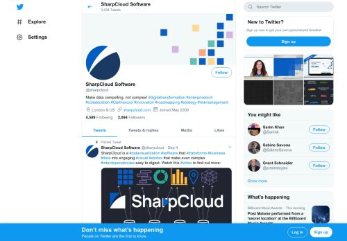 
                            11. SharpCloud Software (@sharpcloud) | Twitter