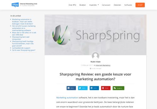 
                            7. Sharpspring Review: een goede keuze voor marketing automation?