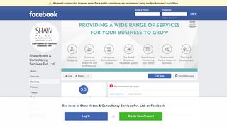
                            4. Shaw Hotels & Consultancy Services Pvt. Ltd. - Reviews | Facebook