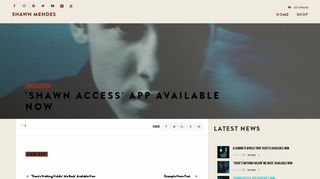 
                            4. 'Shawn Access' App Available Now | Shawn Mendes