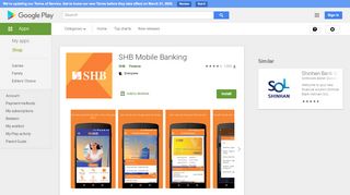 
                            5. SHB Mobile Banking - Ứng dụng trên Google Play