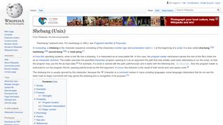 
                            5. Shebang (Unix) - Wikipedia