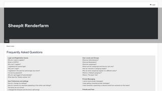 
                            4. SheepIt Renderfarm - Frequently Asked Questions