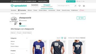 
                            7. Sheepworld Fanartikel online bestellen | Spreadshirt