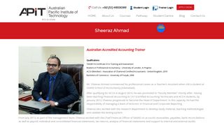 
                            11. Sheeraz Ahmad | Australian Pacific Institute of Technology | ...