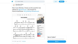 
                            7. Sheet Music Direct on Twitter: 