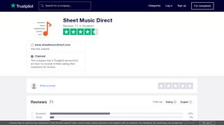 
                            6. Sheet Music Direct Reviews | Read Customer Service Reviews of ...