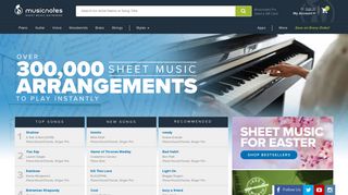 
                            11. Sheet Music Downloads at Musicnotes.com