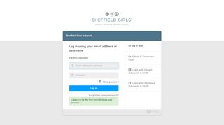 
                            7. Sheffield Girls' Intranet: Login