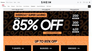 
                            5. SHEIN - Contemporary Women's Fashion at Affordable Prices
