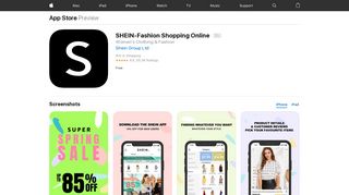 
                            5. SHEIN-Fashion Shopping Online on the App Store - iTunes - Apple