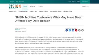 
                            12. SHEIN Notifies Customers Who May Have Been Affected By Data ...