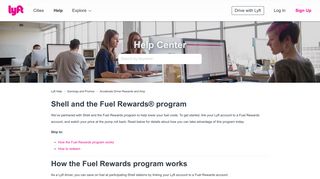 
                            11. Shell and the Fuel Rewards® program – Lyft Help