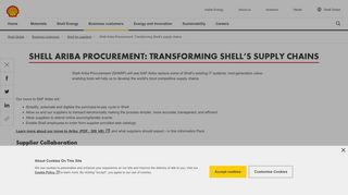 
                            2. Shell Ariba Procurement: Transforming Shell's supply ...