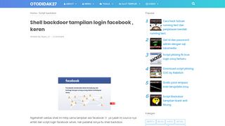 
                            7. Shell backdoor tampilan login facebook , keren - OTODIDAK27