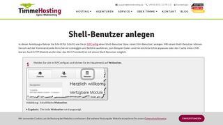 
                            6. Shell-Benutzer anlegen | Timme Hosting