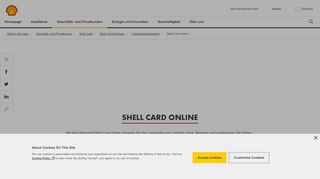 
                            4. Shell Card Online | Shell Germany