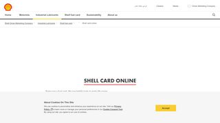 
                            2. Shell card online | Shell Oman Marketing Company