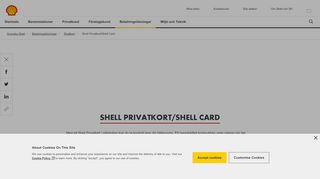 
                            5. Shell Card Privatkort | Shell Sverige