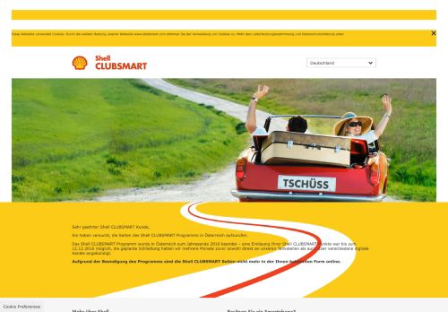 
                            2. shell clubsmart sagt tschüss - CLUBSMART Online