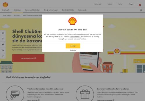
                            9. Shell ClubSmart | Shell Türkiye Türkiye