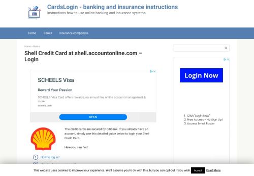 
                            8. Shell Credit Card at shell.accountonline.com - Login - CardsLogin.top