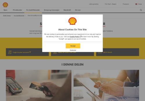 
                            2. Shell Drivstoffkort for bedrifter | Shell Norge - Norske Shell