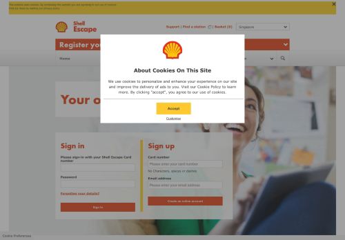 
                            6. Shell Escape Online - Sign In