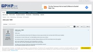 
                            4. shell_exec / SSH - php.de