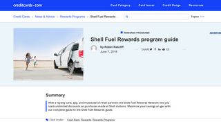 
                            4. Shell Fuel Rewards program guide - CreditCards.com