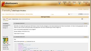 
                            10. Shell login FritzBox › Shell und Programmieren › Fortgeschrittene ...