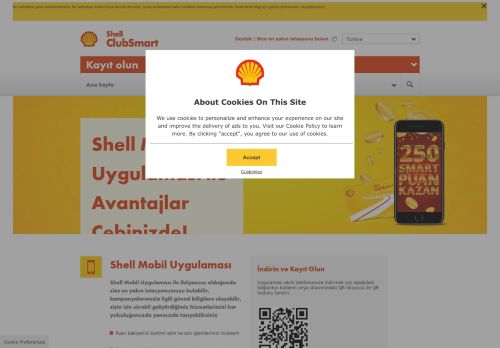 
                            8. Shell Mobil Uygulaması - Shell ClubSmart