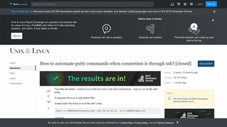
                            9. shell script - How to automate putty commands when connection is ...