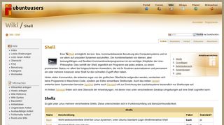 
                            1. Shell › Wiki › ubuntuusers.de