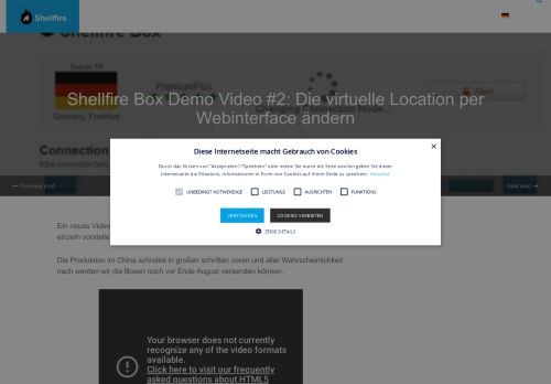 
                            3. Shellfire Box Demo Video #2: Die virtuelle Location per Webinterface ...