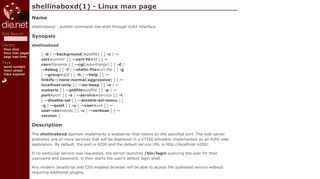 
                            11. shellinaboxd(1) - Linux man page