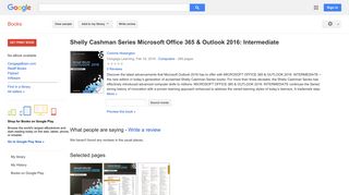 
                            9. Shelly Cashman Series Microsoft Office 365 & Outlook 2016: Intermediate