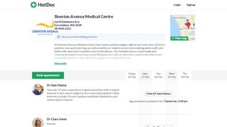 
                            5. Shenton Avenue Medical Centre - Book Online with HotDoc